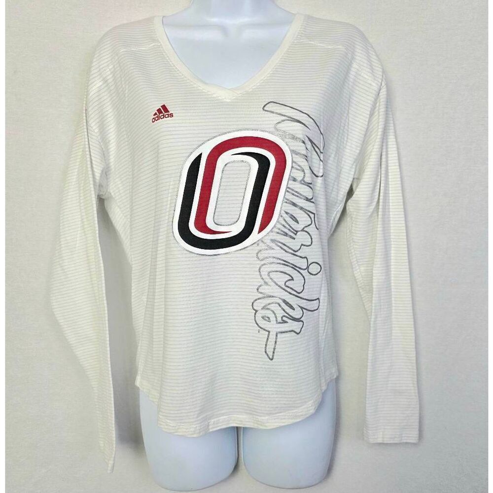 Adidas Mavericks Long Sleeve Shirt White Striped S